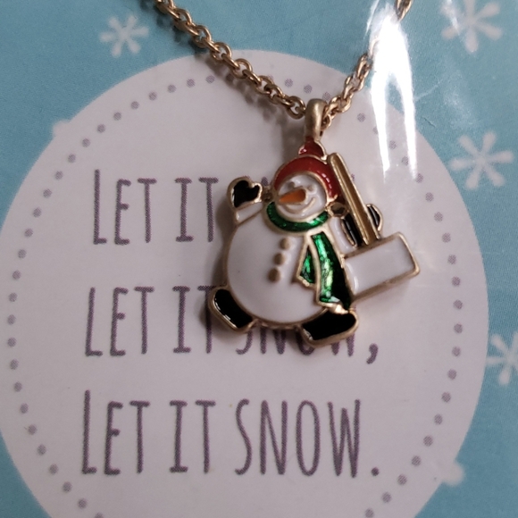 NWT janemarie kids snowman necklace, - Picture 1 of 7